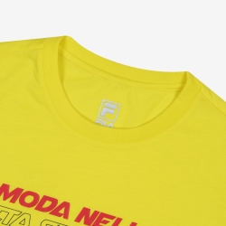 Fila Moda Nella Logo - Miesten Poolopaita - Sitruuna | FI-28963